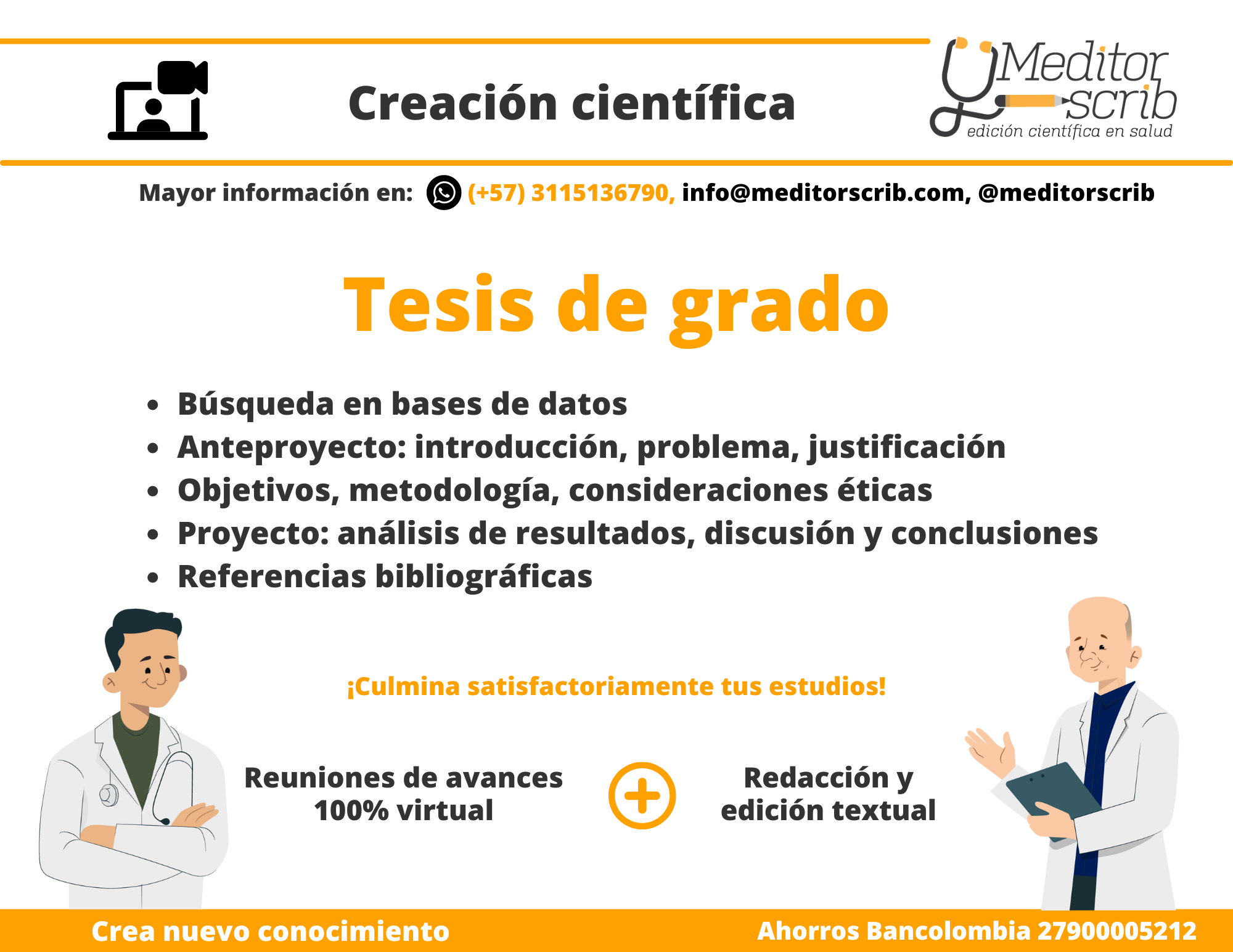 Servicio de creación científica